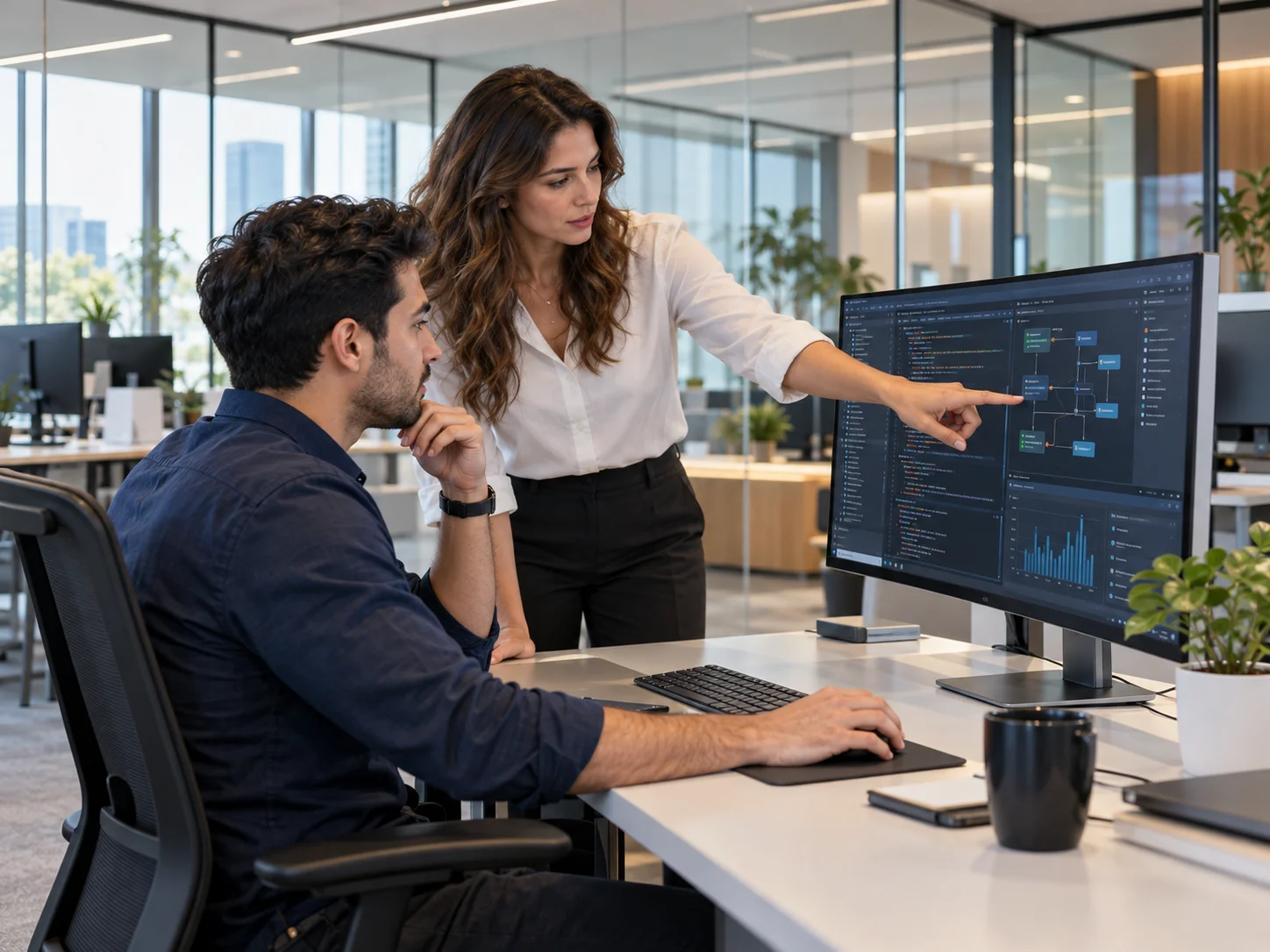 Specialists working alongside an in-house team